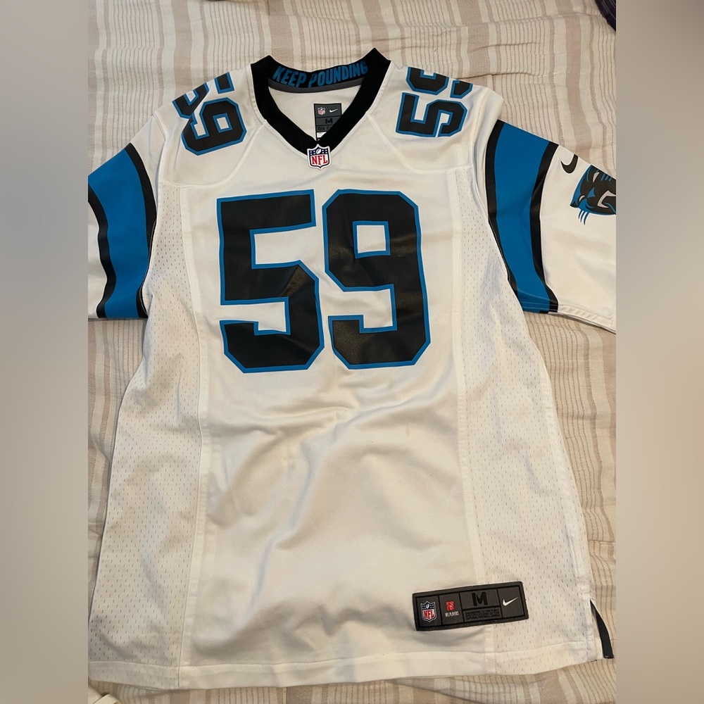 Carolina Panthers Luke Kuechly Jersey Size M